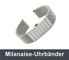 Uhrenarmband-Sortiment aus Milanaise-Geflechten